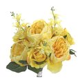 Adlmired By Nature Admired By Nature GPB8360-YELLOW 7 Stems Beautiful Stylish Faux English Rose Rose Bud Bouquet#44; Yellow GPB8360-YELLOW
